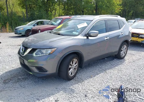 2015 Nissan Rogue Sv from USA, damaged, VIN KNMAT2MV3FP514888